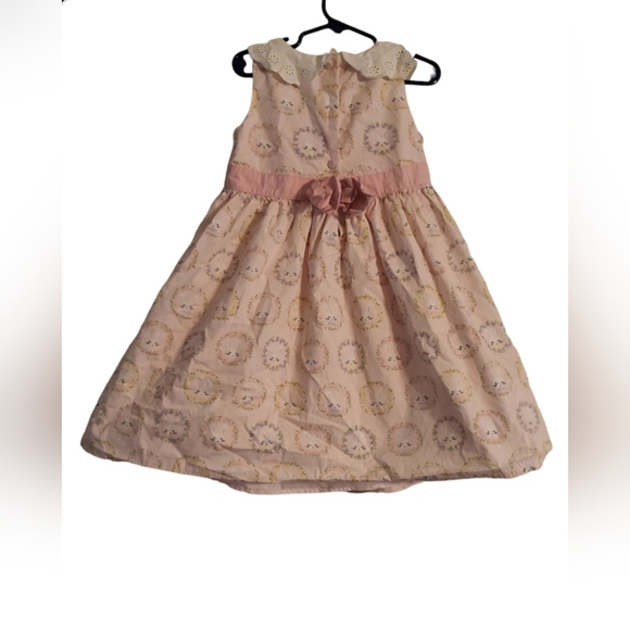 "GYMBOREE", Size 5T, Light Pink Dress W/ Bunny Rabbits. - Picture 2 of 2